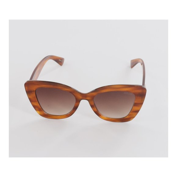 JUDITH LIEBER Brown KISS Cat Eye Sunglasses - Picture 3 of 10